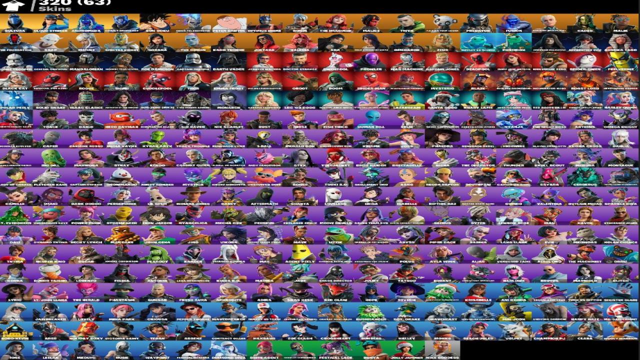 Diverse Collection of 320 Unique Skins for PC Battle Royale 🎭🖥