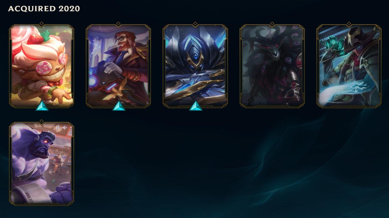 Diverse Champion Collection with 83 Skins on Japan Server