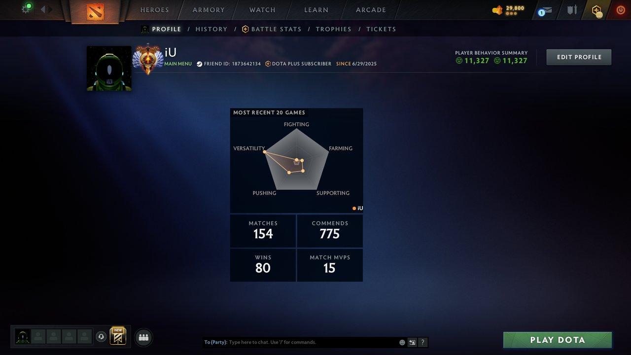 🏆 Rated Dota 2 Account | MMR: 8396 | Conduct Summary: 11327 | 209 Hours | Available: 1 unit