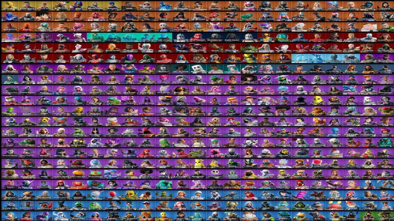 Extensive Collection of 492 Unique Skins for PC Battle Royale