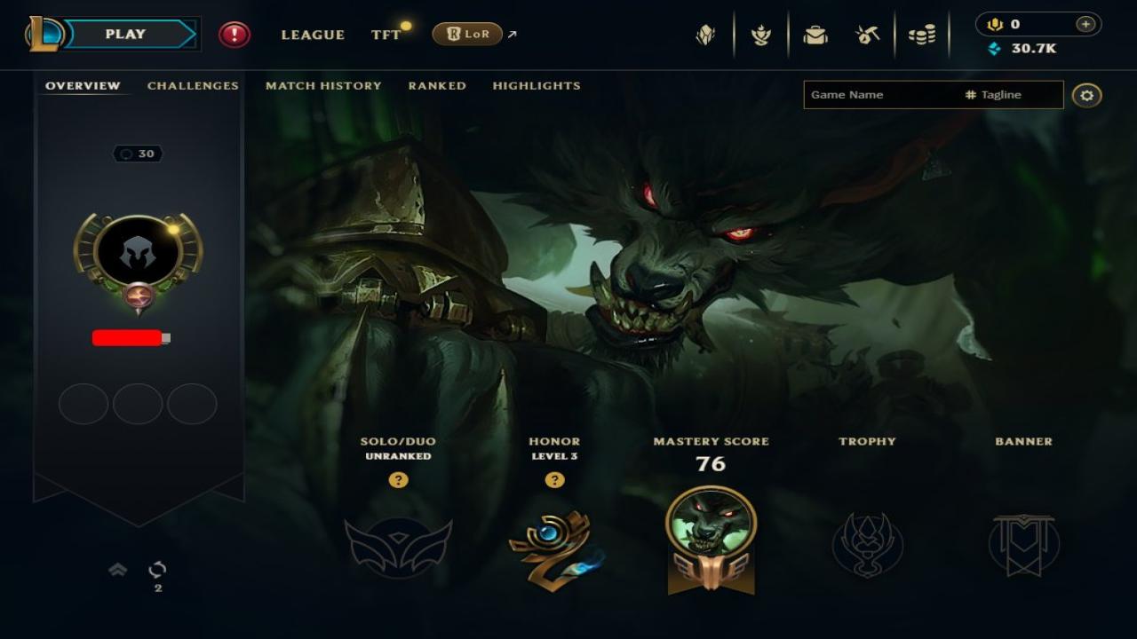Level 30 EU West Account with 3 Champions and 10 Skins