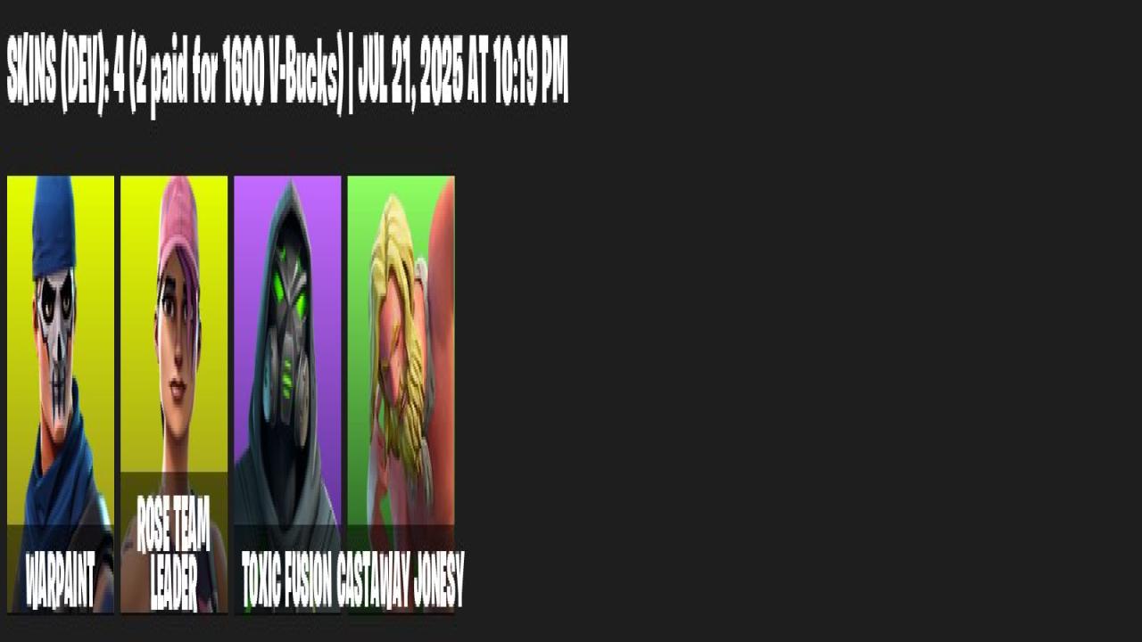 Diverse Fortnite Skins for PC Battle Royale Experience