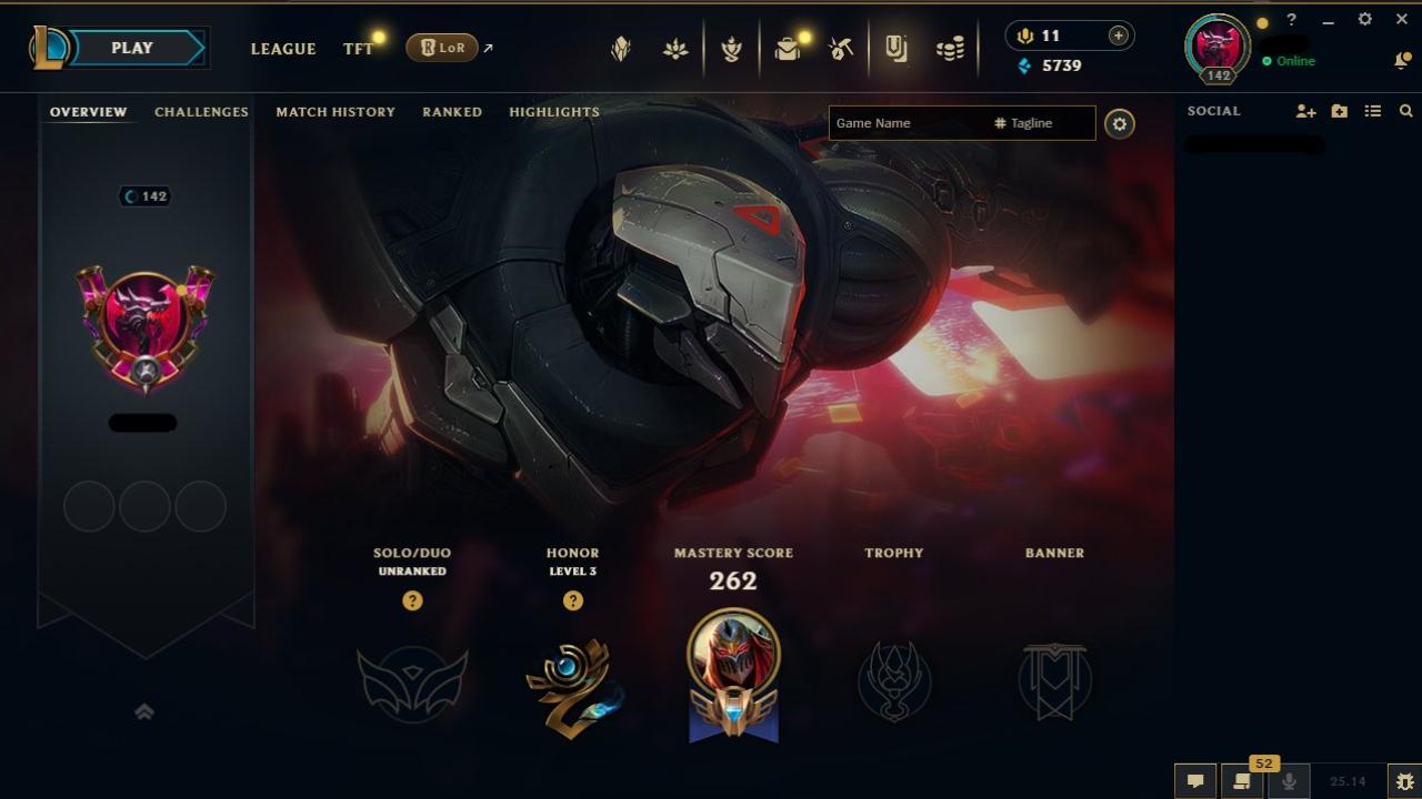 🎮 EU West | Level 142 | 72 Champions | 37 Skins | Unranked 🛡