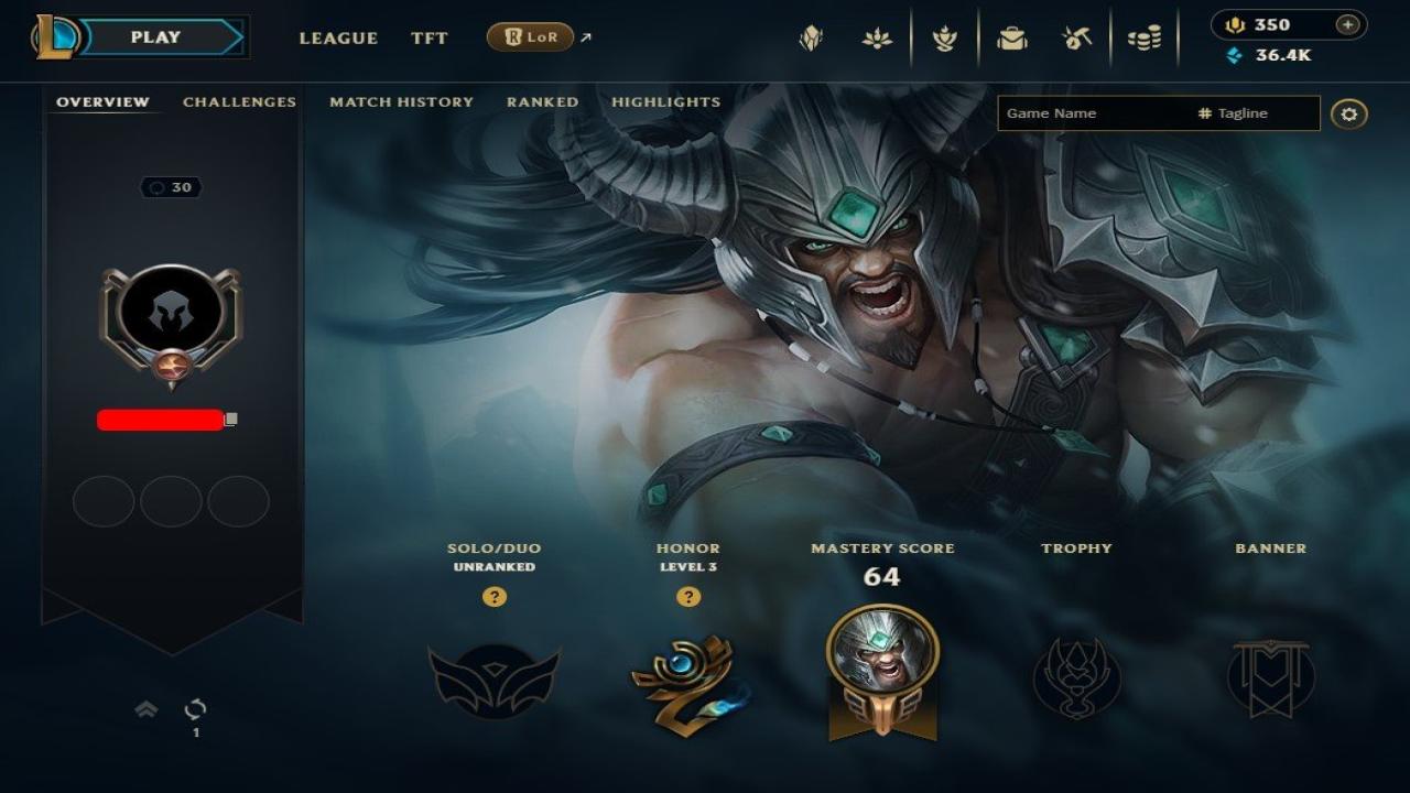 Unranked EU West Account with 3 Champions and 12 Skins