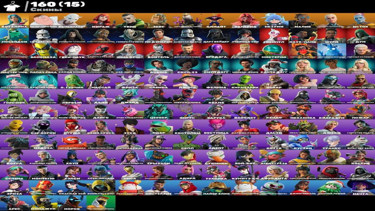 Fortnite Battle Royale Collection with 160 Unique Skins 🎭🖥