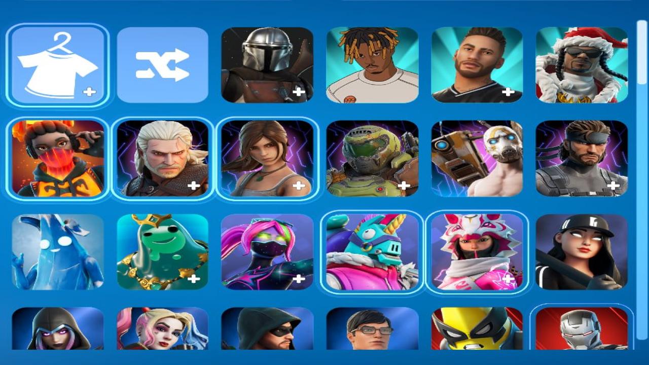 Diverse Collection of 132 Skins for PC Battle Royale