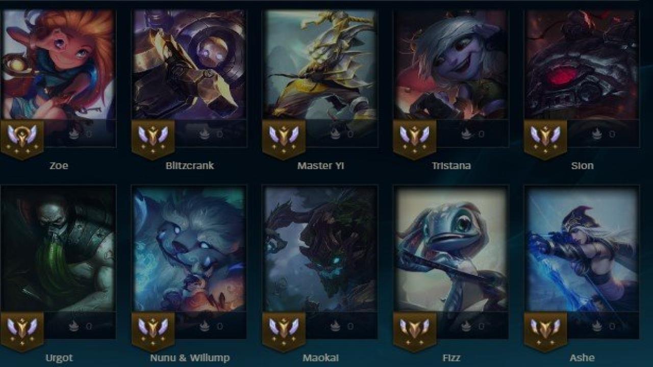 Unranked EU West Account with 37 Champions and 14 Skins