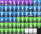 Diverse Fortnite Collection with 56 Unique Skins on PC 🖥️🎭
