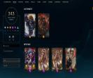 Diverse Collection with 170 Champions and 348 Skins