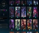 Diverse EU West Account with 127 Champions and 115 Skins