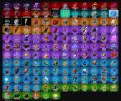 Diverse Collection of 105 Skins for Battle Royale on PC