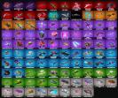 Diverse Collection of 105 Skins for Battle Royale on PC
