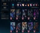 Diverse Collection with 170 Champions and 348 Skins
