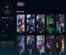 EU West Account with 97 Champions and 47 Skins, Level 188, Silver Rank