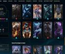 Epic EU West Account with 104 Champions and 61 Skins in Silver Rank