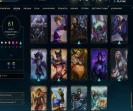 Epic EU West Account with 104 Champions and 61 Skins in Silver Rank