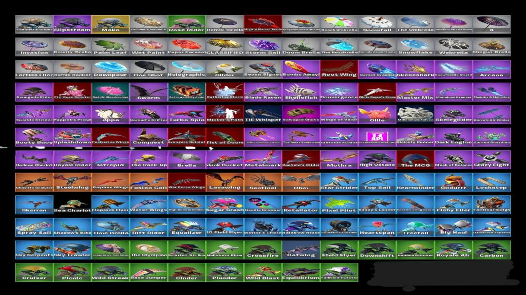 Diverse Fortnite Collection with 199 Unique Skins on PC 🖥🎭