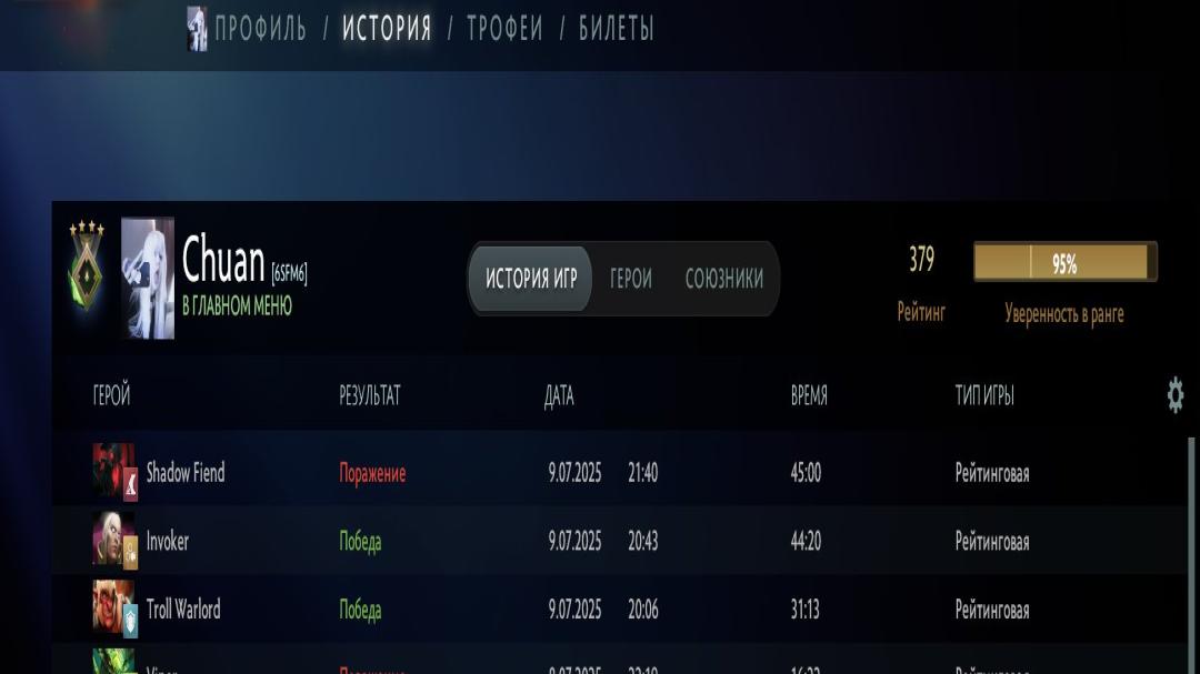 🏅 MMR 379 | 🕒 300h | 🛡 Integrity 8328
