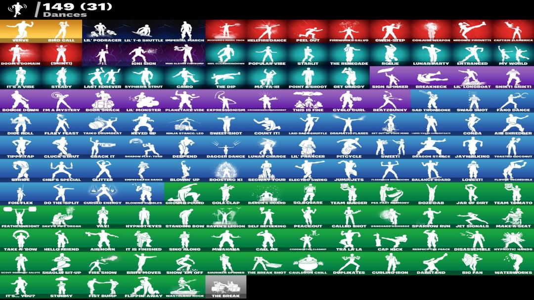 Diverse Fortnite Collection with 167 Unique Skins 🎭🖥
