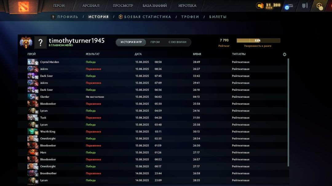 🏅 MMR 7793 | 🕒 560h | 🛡 Integrity 11810