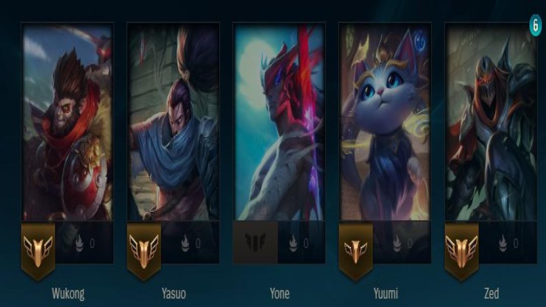 Level 87 EU West Account with 65 Champions and 12 Skins