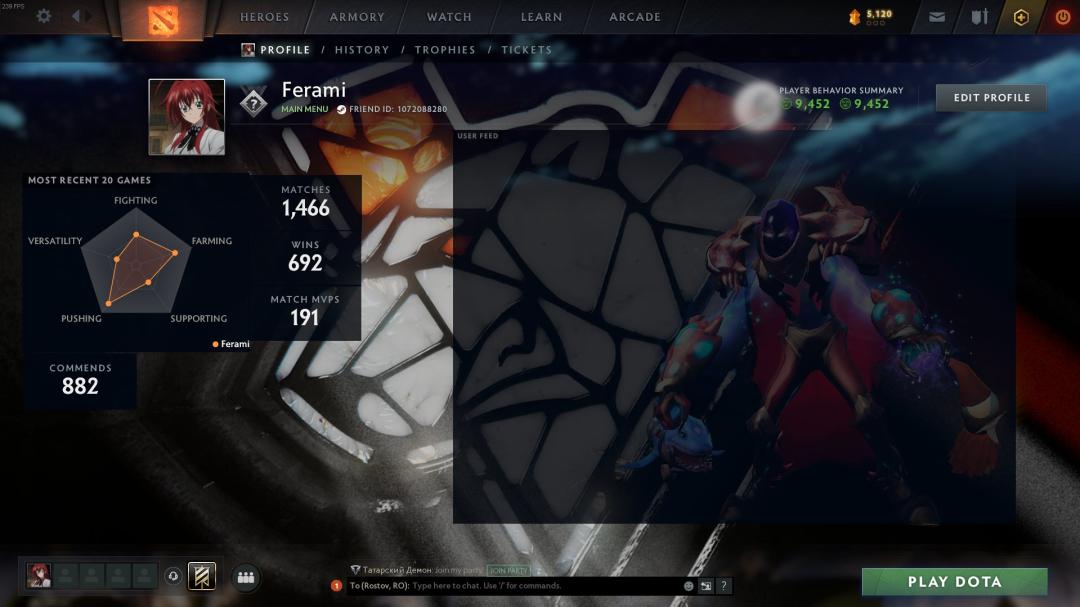 🏅 MMR 2500 | 🕒 2000h | 🛡 Integrity 11000