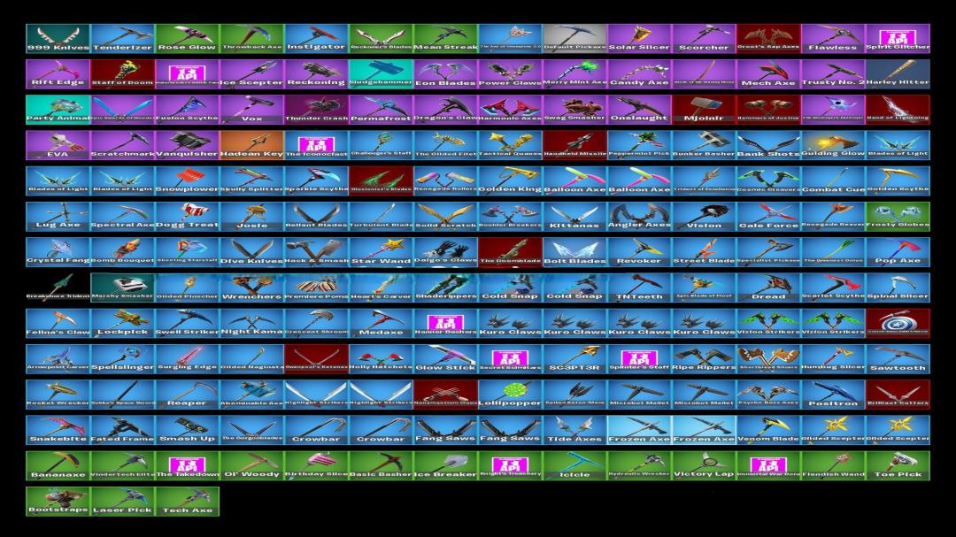 Diverse Fortnite Collection with 199 Unique Skins on PC 🖥🎭