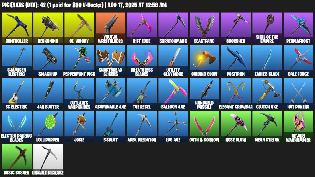 Diverse Fortnite Collection with 39 Unique Skins 🎭🖥