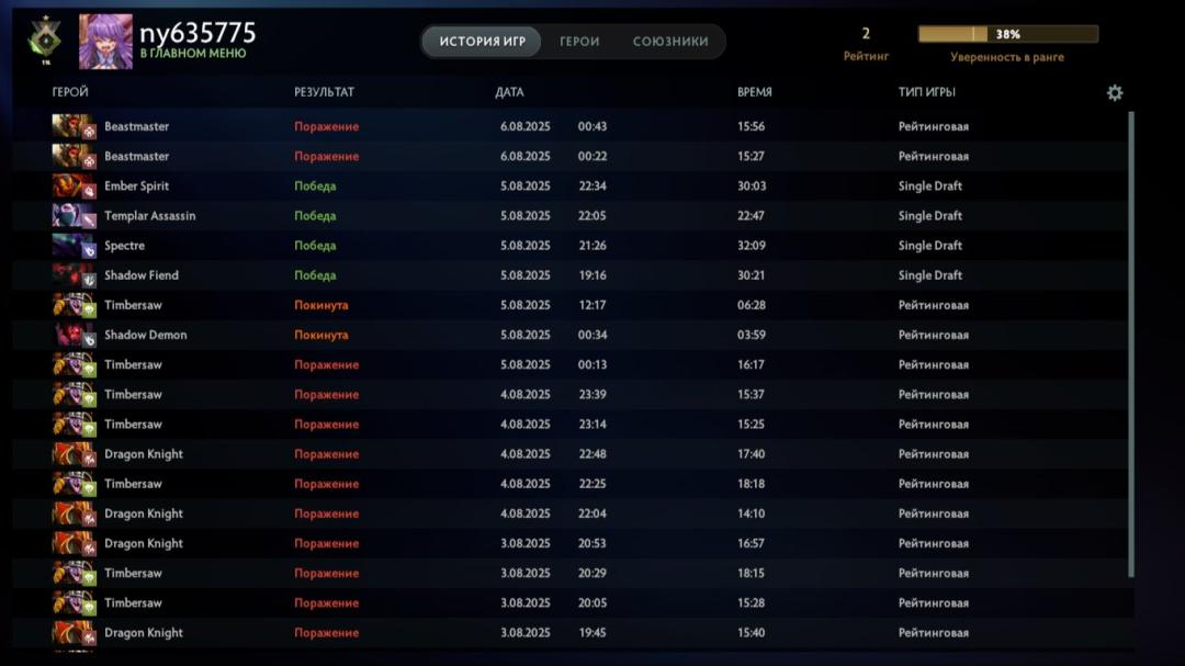 🏅 MMR 1 | 🕒 138h | 🛡 Integrity 9955