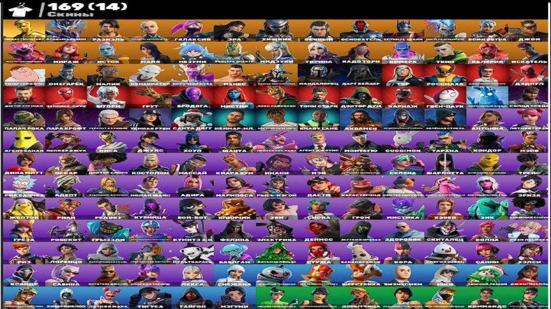 Diverse Collection of 169 Unique Skins for PC Battle Royale