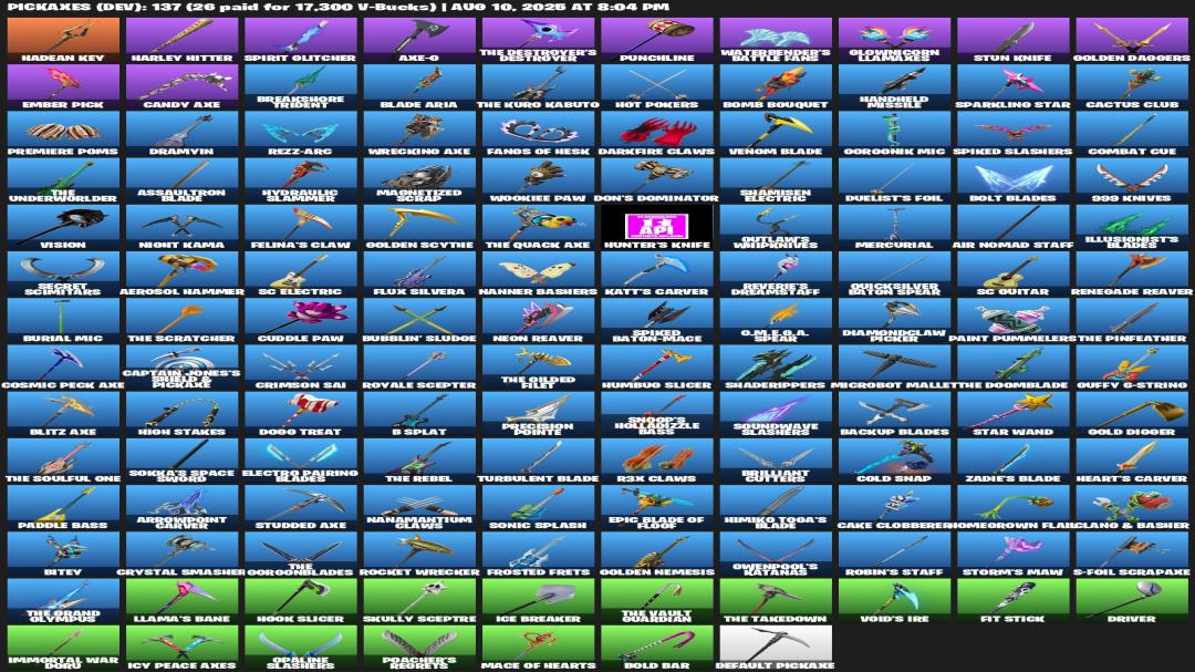 Diverse Fortnite Collection with 153 Unique Skins 🎭🖥