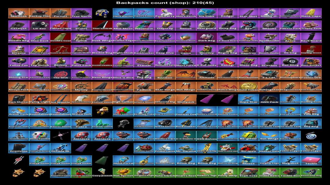 Diverse Fortnite Collection with 199 Unique Skins on PC 🖥🎭