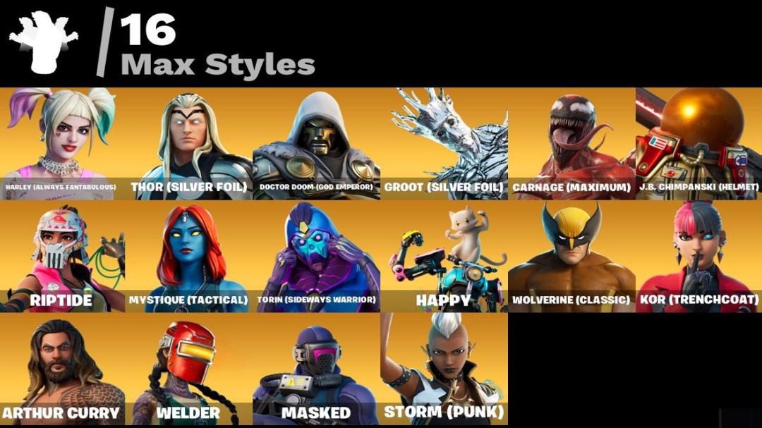 Diverse Fortnite Collection with 41 Unique Skins on PC 🎭🖥