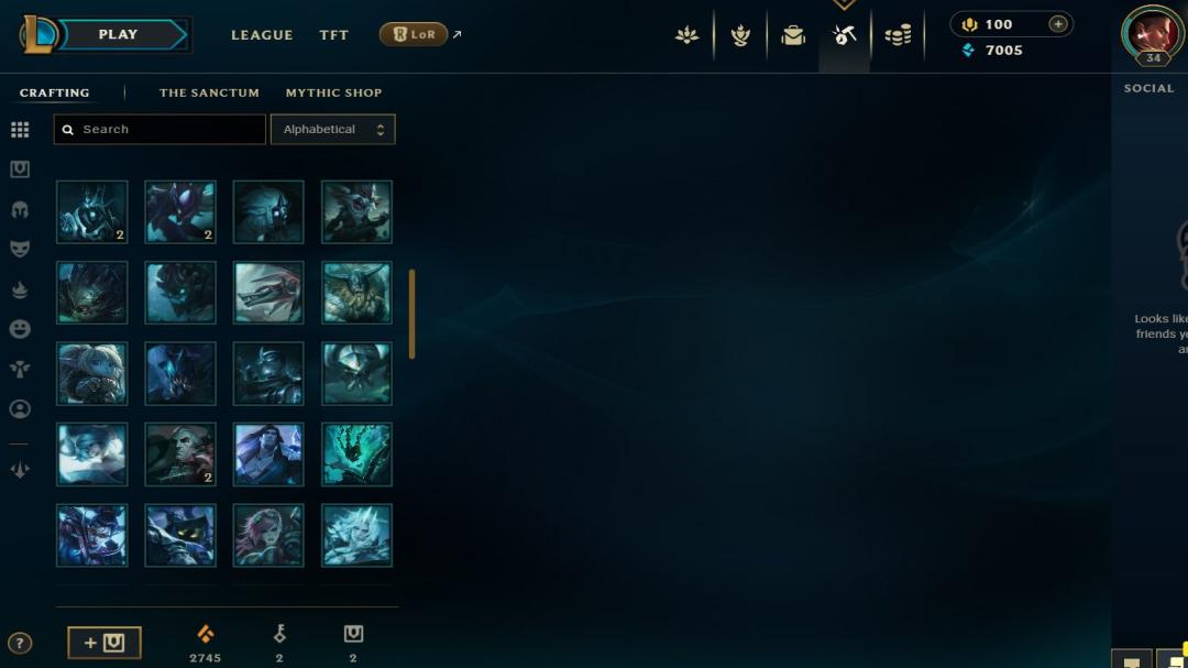 EU West Level 34 Account with 37 Champions and 3 Skins