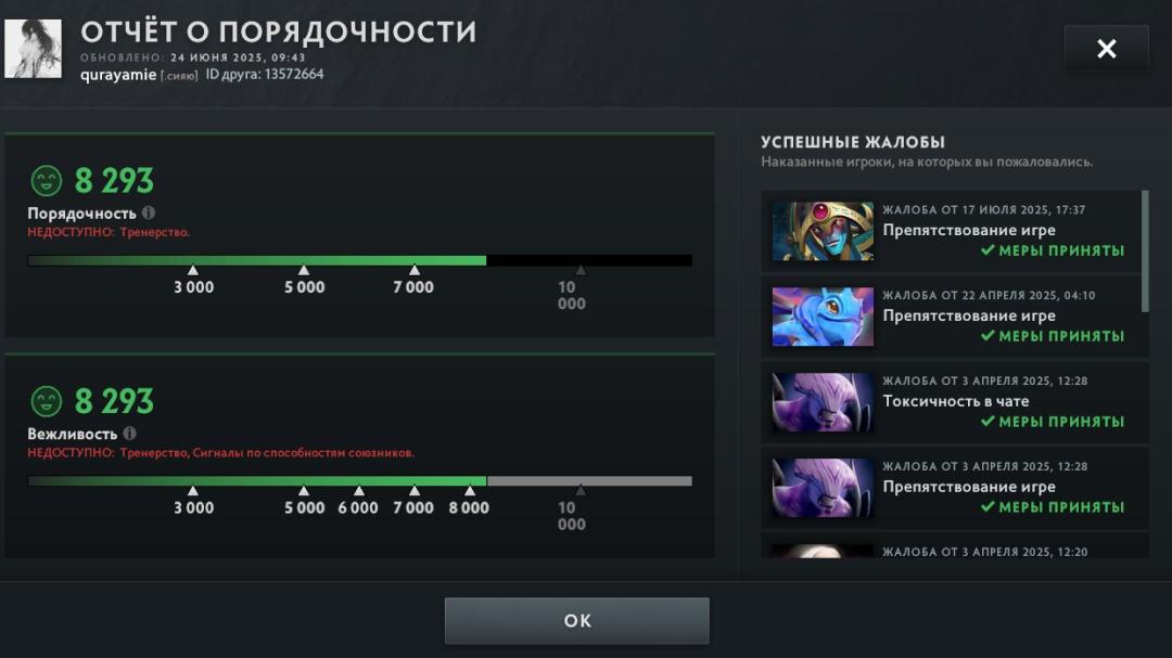 🏅 MMR 4000 | 🕒 3704h | 🛡 Integrity 7300