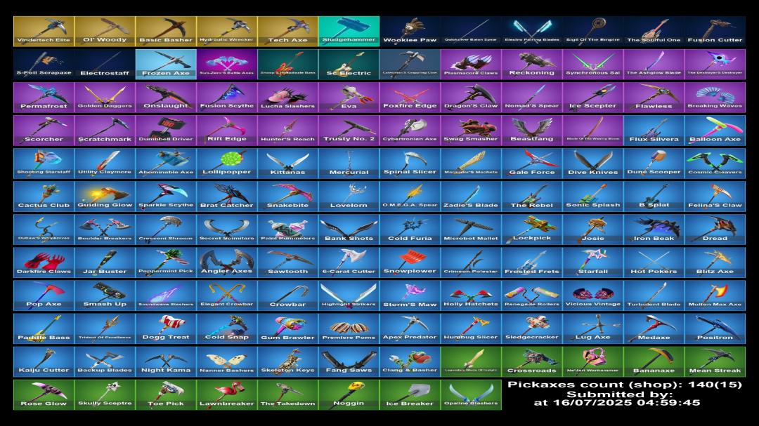 Diverse Fortnite Collection with 144 Unique Skins on PC 🎭🖥