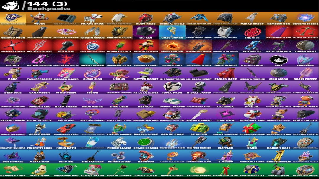Diverse Fortnite Collection with 89 Unique Skins Ready to Play!