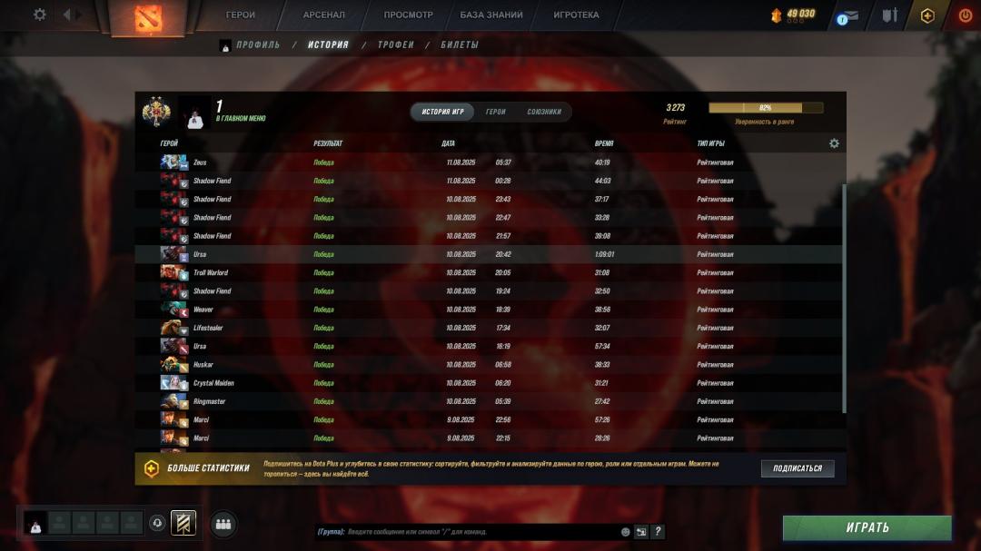 🏅 MMR 3273 | 🕒 6000h | 🛡 Integrity 11600