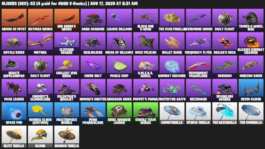 Impressive Fortnite Collection with 71 Unique Skins on PC 🎭🖥
