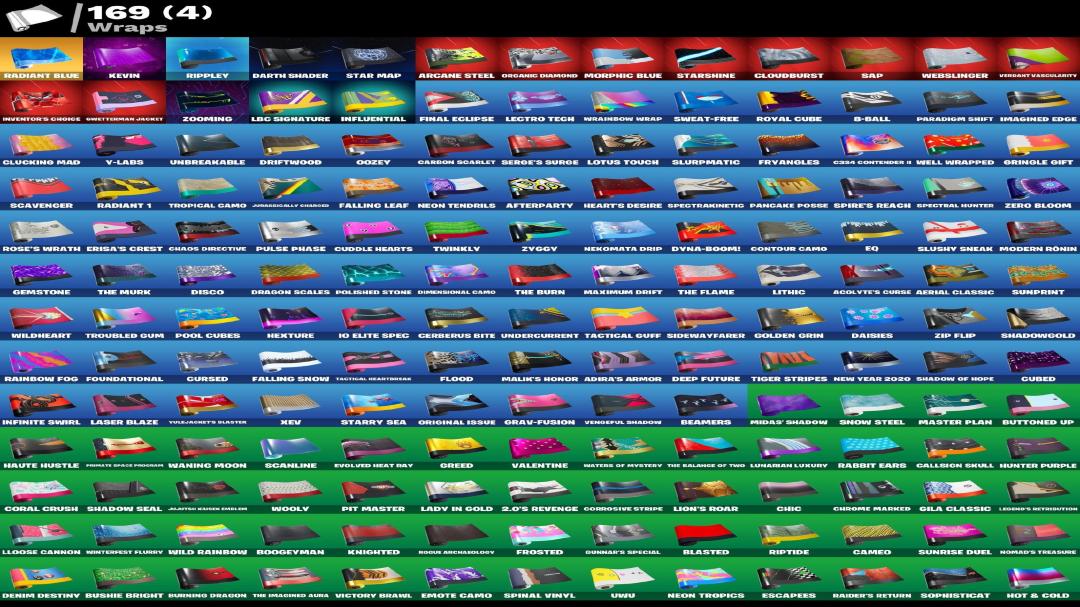 Impressive Collection of 152 Unique Skins for Battle Royale 🖥🎭
