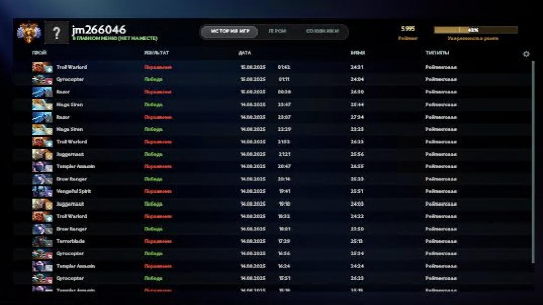 🏅 MMR 6000 | 🕒 200h | 🛡 Integrity 11000