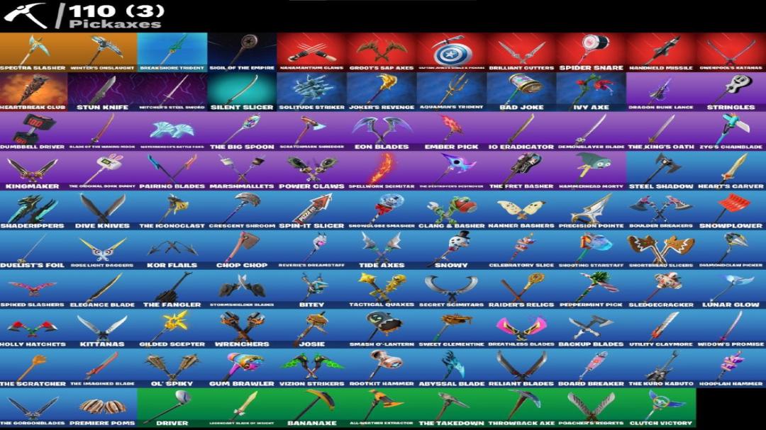 Diverse Fortnite Collection with 89 Unique Skins Ready to Play!