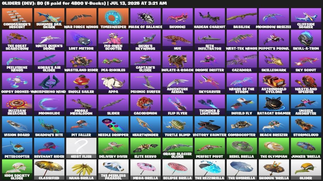 Diverse Fortnite Collection with 72 Unique Skins on PC 🎭🖥