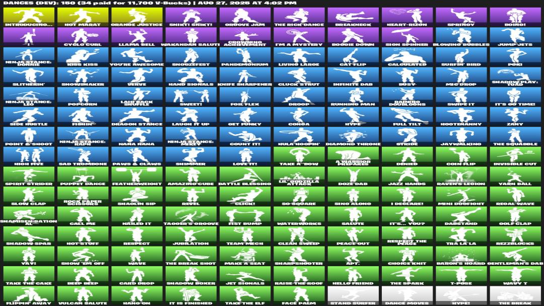 Diverse Fortnite Collection with 110 Unique Skins 🎭🖥