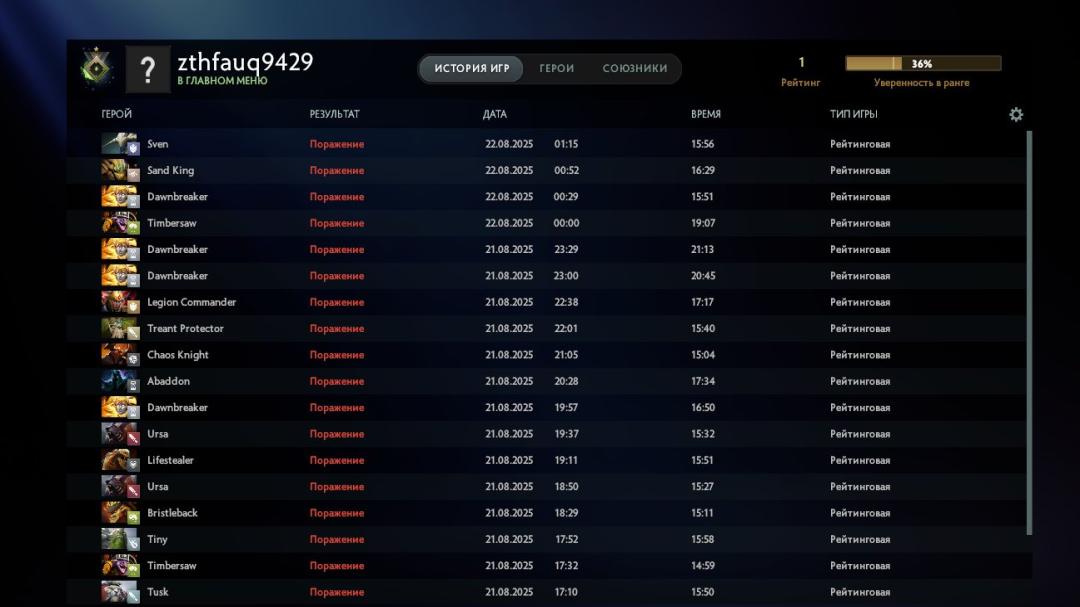 🏅 MMR 1 | 🕒 200h | 🛡 Integrity 10799