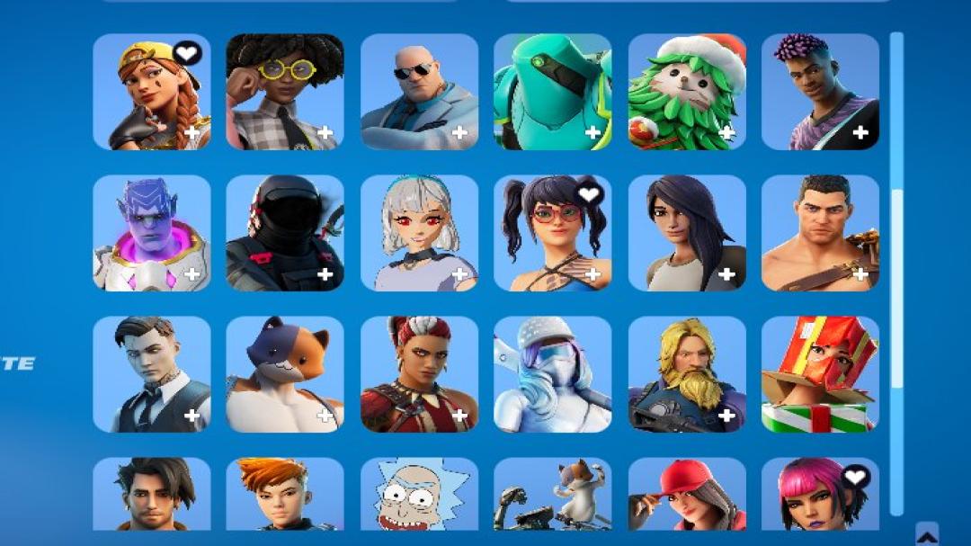 Diverse Fortnite Collection with 47 Unique Skins on PC 🎭🖥