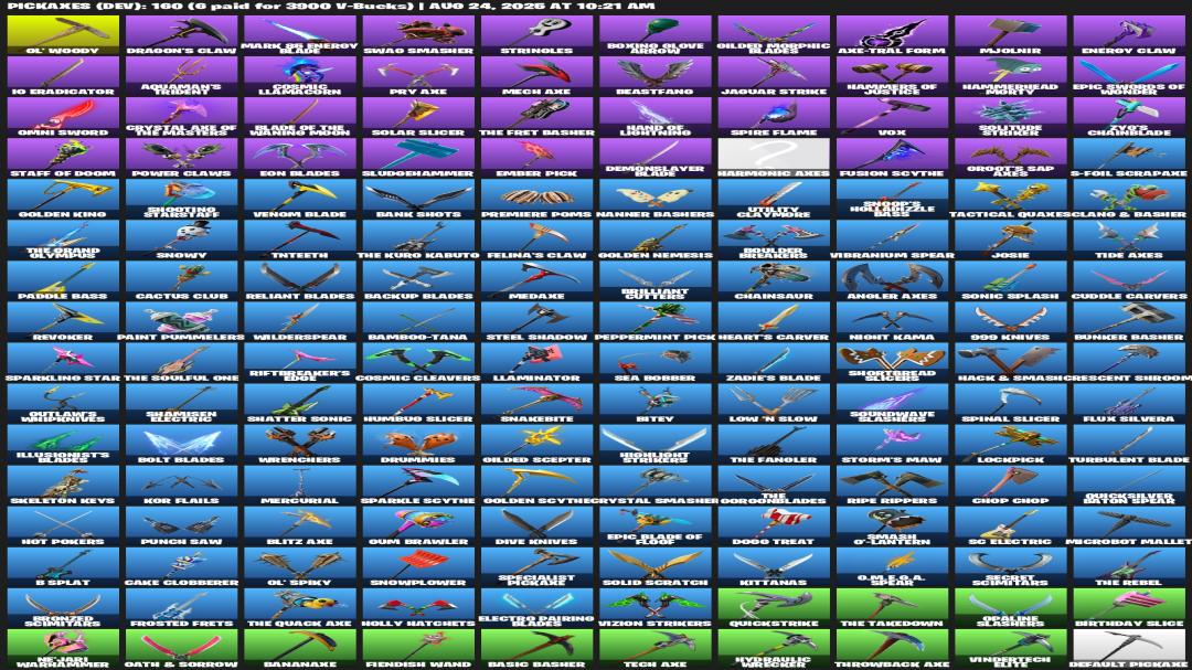Diverse Fortnite Collection with 98 Unique Skins 🖥🎭