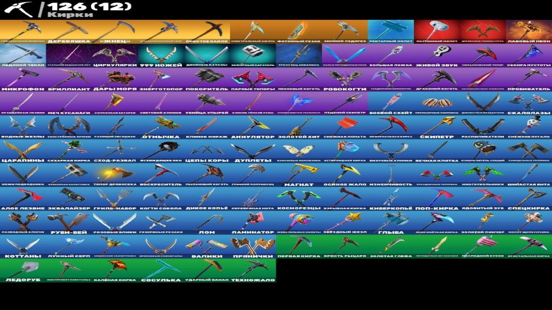 Diverse Fortnite Collection with 122 Unique Skins 🎭🖥
