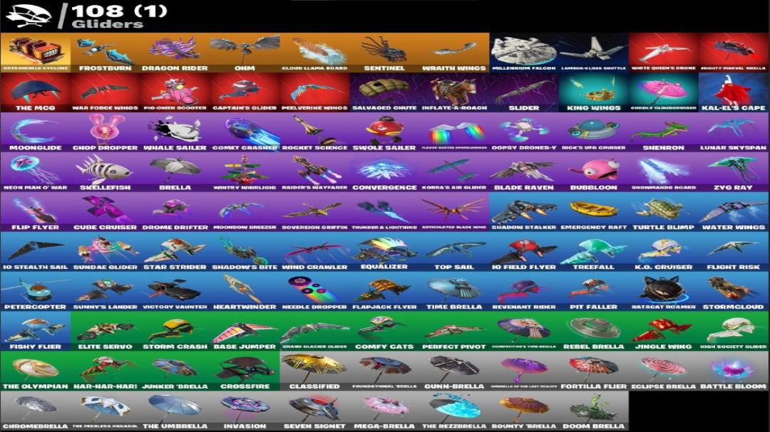 Diverse Fortnite Collection with 89 Unique Skins Ready to Play!