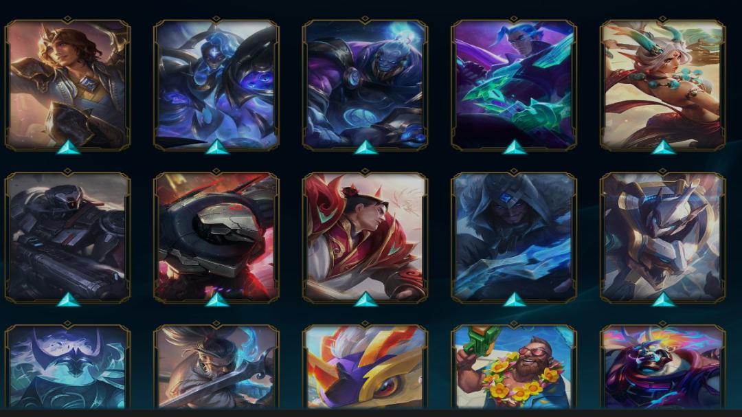 Platinum Level 127 Account with 58 Champions and 62 Skins